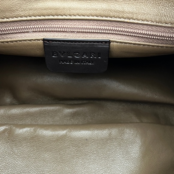 Bvlgari Brown Leather Hobo Shoulder Bag - Picture 10 of 15